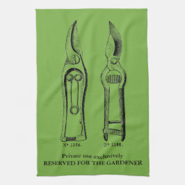 VINTAGE Gartenwerkzeuge Pruners Gartenhandtuch Geschirrtuch
