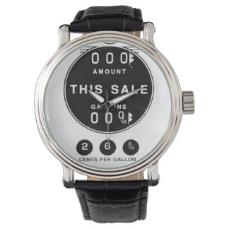 Vintage Gas Pump Face Armbanduhr