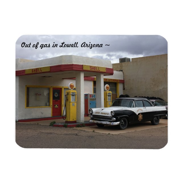 Vintage Gasstation Arizona Magnet (Horizontal)
