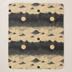 Vintage-Gebirgs-Wolken-Landschaft (9) Sherpadecke
