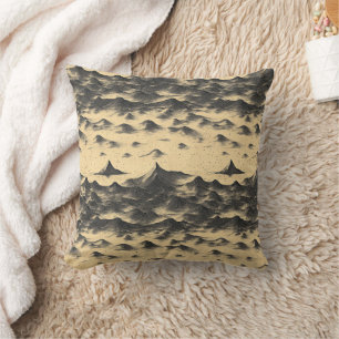 Vintage-Gebirgs-Wolkenlandschaft (10) Kissen