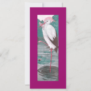 Vintage Geburtserklärung mit Stork