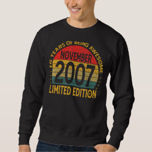Vintage Geburtstagsdekoration November 2007 Sweatshirt