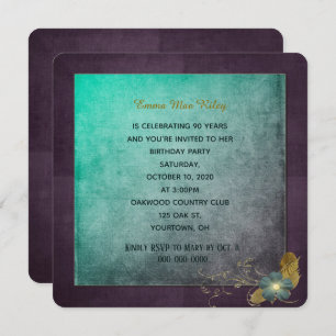 Vintage Geburtstagsfeier Einladung