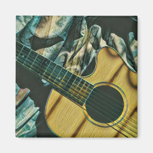 Vintage Geburtstagsgeschenk für Gitarre Magnet