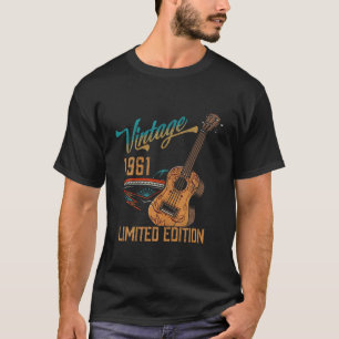 Vintage Geburtstagsgeschenke 1961, Gitarrenliebhab T-Shirt