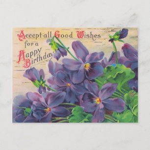 Vintage Geburtstagskarte Postkarte