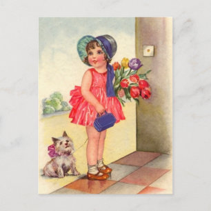 Vintage Geburtstagskarte Postkarte