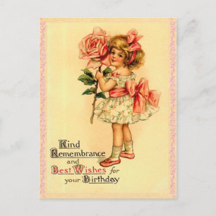 Vintage Geburtstagskarte Postkarte