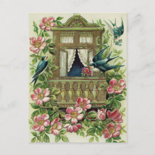 Vintage Geburtstagskarte Postkarte