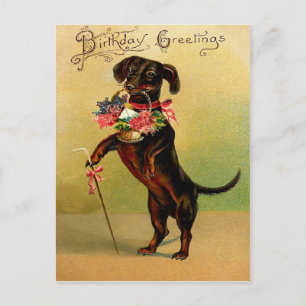 Vintage Geburtstagskarte Postkarte