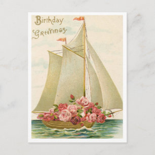 Vintage-Geburtstagspostkarte Postkarte