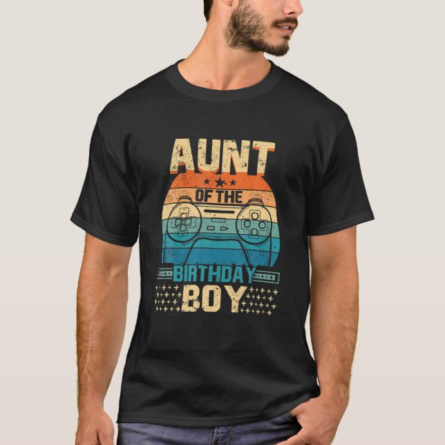 Vintage Geburtstagsspielertante T-Shirt (Vorderseite)