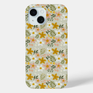 Vintage gedämpftes florales botanisches nahtloses Case-Mate iPhone hülle