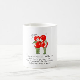 Vintage Gedicht-Kirschniedliches Kaffeetasse