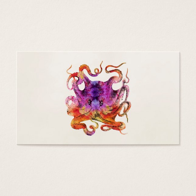 Vintage Gefärbte Krawatte Octopus Psychedelischer  (Vorderseite)