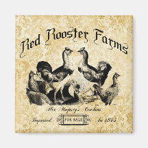 Vintage Geflügelfarm-Werbung
