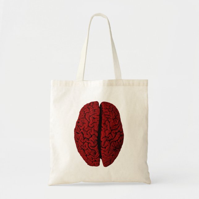 Vintage Gehirn-Tasche Tragetasche (Vorne)