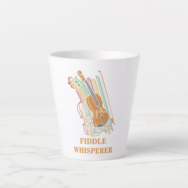 Vintage Geigenfleckweisser Milchtasse (Vorderseite)