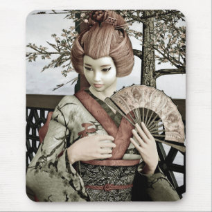 Vintage Geisha Mousepad