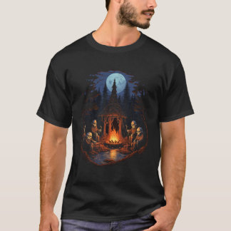 Vintage-Geist und Skelett 3 T-Shirt
