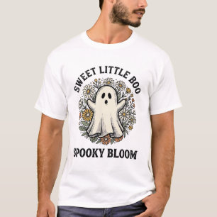Vintage-Geister-Blumen-Cute-Halloween-Boo-Strauß_1 T-Shirt