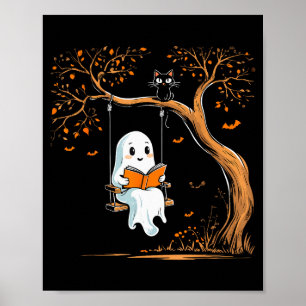 Vintage-Geister-Swing-Lese-Schwingen-Halloween Poster