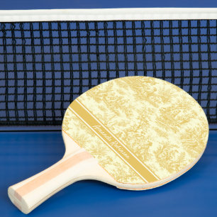 Vintage gelbe Joule Tischtennis Schläger