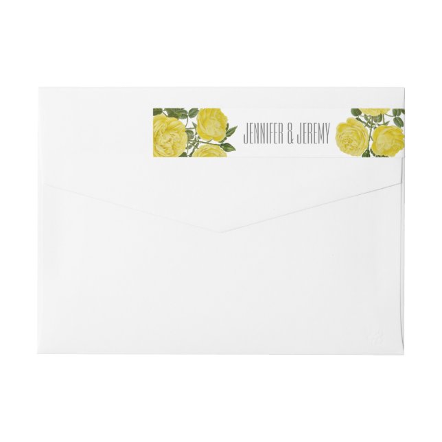 Vintage gelbe Rosen (Rückseite)