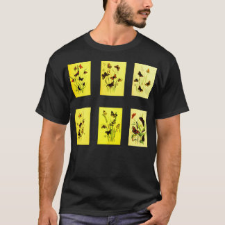 Vintage Gemälde von Schmetterlingen T-Shirt