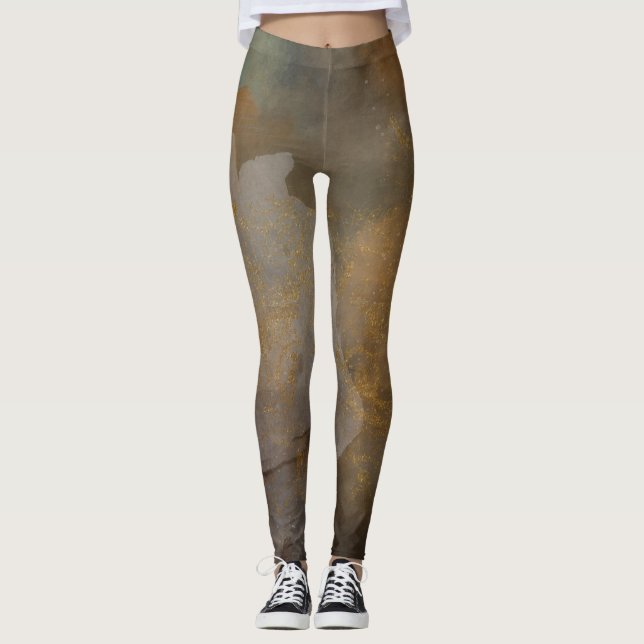 Vintage Gemusterte Leggings (Vorderseite)
