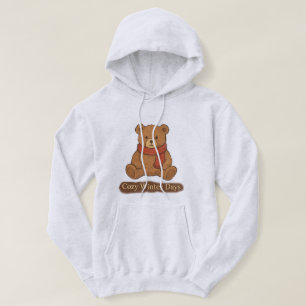 Vintage Gemütlicher Winterbär Hoodie