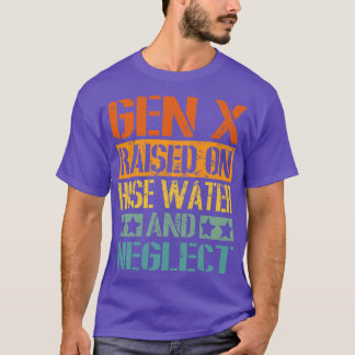 Vintage GEN X großgezogen mit Schlauchwasser und V T-Shirt