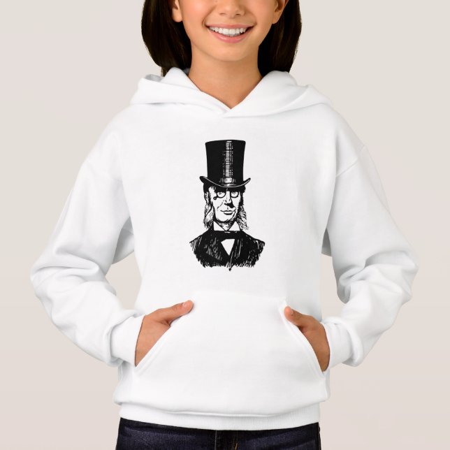 Vintage Gentleman Illustration Baby Hoodie (Vorderseite)