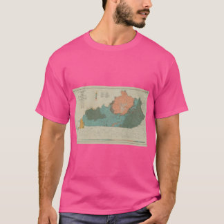 Vintage-Geologische Karte von Kentucky 1920 übergr T-Shirt