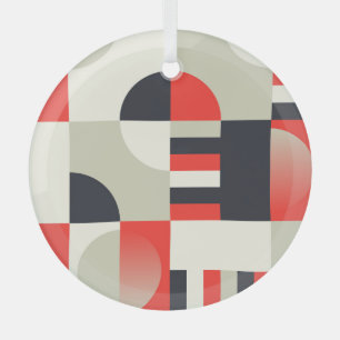 Vintage geometrische Gestaltung: Hintergrund der a Ornament Aus Glas