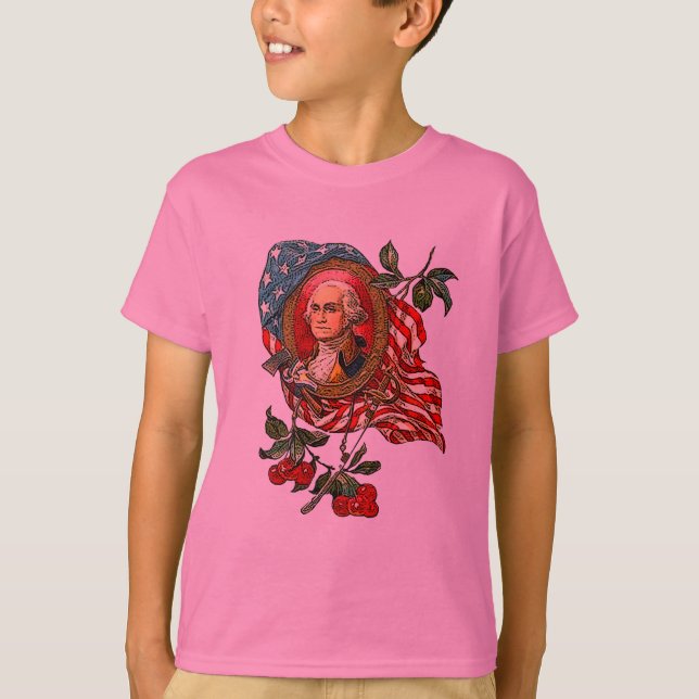 Vintage George- Washingtonkunst auf T-Shirts (Vorderseite)