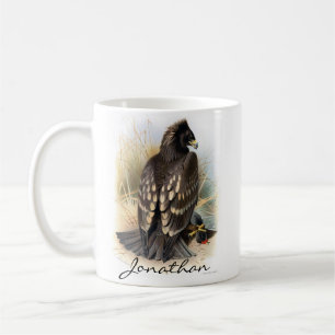 Vintage Gepunktete Adlermalerei Kaffeetasse