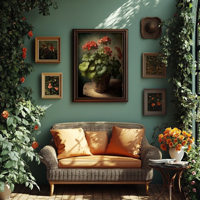 Vintage Geraninkunst - Download Poster (Von Creator hochgeladen)