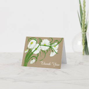 Vintage Gerber Daisy Blume Hochzeit Danke