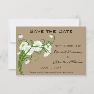 Vintage Gerber Gänseblümchen Hochzeit Termin merke Save The Date
