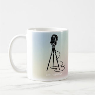 Vintage Gesangslinien Kaffeetasse