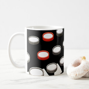 Vintage-Geschäft alte Schreibmaschinentastatur Kaffeetasse