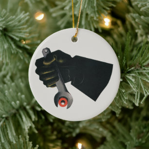 Vintage Geschäft, Fabrik Maschinenbauer Keramik Ornament
