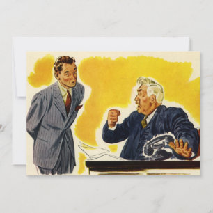 Vintage-Geschäft, verrückter CEO-Geschäftsführer C