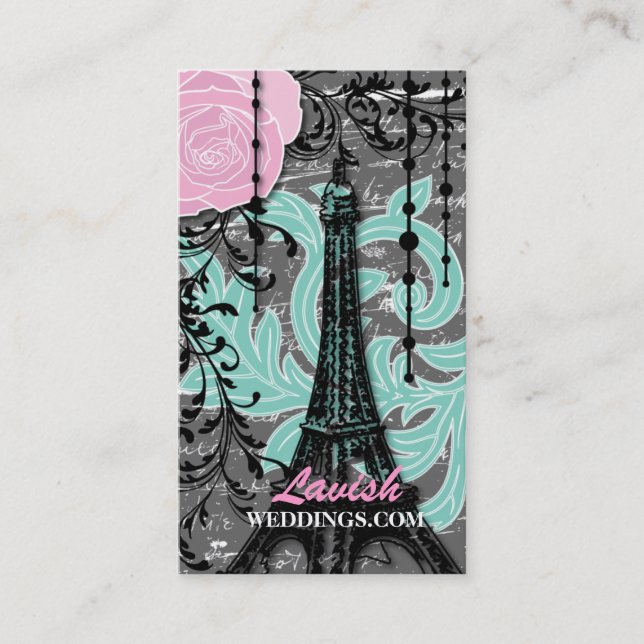 Vintage Geschäfts-Karten Visitenkarte (Vorderseite)