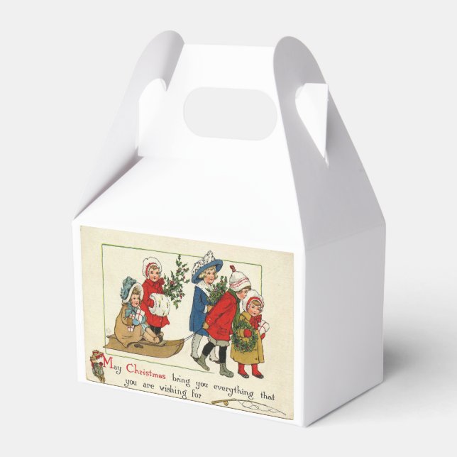 Vintage Geschenkboxen Geschenkschachtel (Vorderseite)