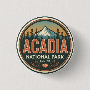 Vintage-Geschenke aus dem Acadia-Nationalpark im F Button