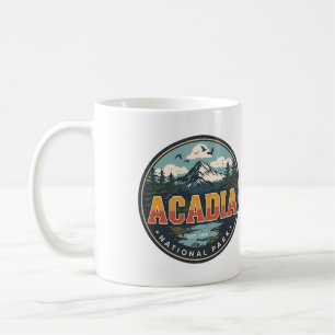 Vintage-Geschenke aus der Natur des Acadia-Nationa Kaffeetasse