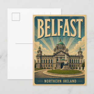 Vintage-Geschenke und Souvenirs aus Belfast Nordir Postkarte